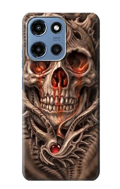 S1675 Skull Blood Tattoo Case For Motorola Moto G 5G (2025)
