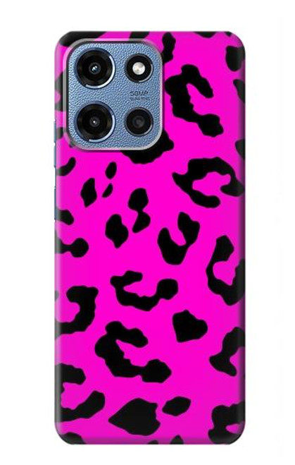 S1850 Pink Leopard Pattern Case For Motorola Moto G 5G (2025)