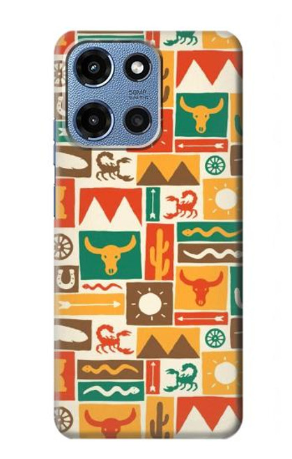 S1873 Western Pattern Case For Motorola Moto G 5G (2025)