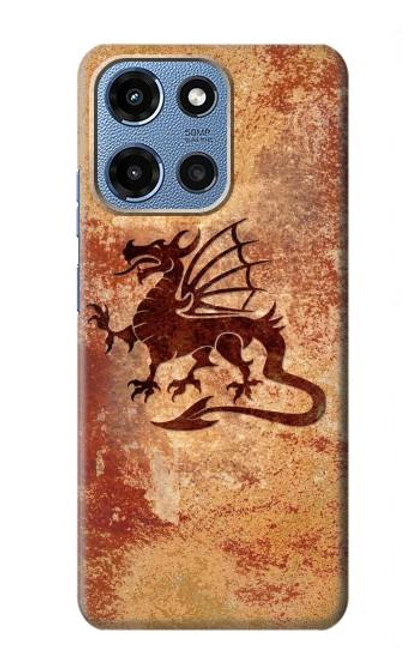 S2485 Dragon Metal Texture Graphic Printed Case For Motorola Moto G 5G (2025)