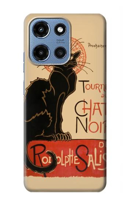 S2739 Chat Noir Black Cat Vintage Case For Motorola Moto G 5G (2025)