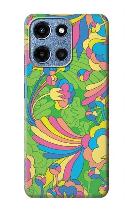 S3273 Flower Line Art Pattern Case For Motorola Moto G 5G (2025)