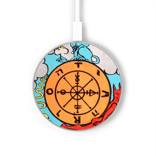 S0564 Tarot Fortune Wireless Charger Pad 15W Type-C iPhone Android LED Light Charging Station