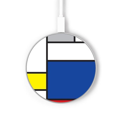 S3536 Modern Art Wireless Charger Pad 15W Type-C iPhone Android LED Light Charging Station