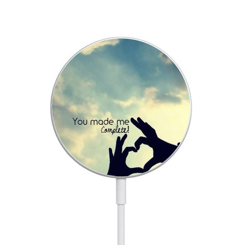 S2640 You Made Me Complete Love Magnetic Wireless Charger Pad with MagSafe 15W for iPhone 16 15 14 13 12