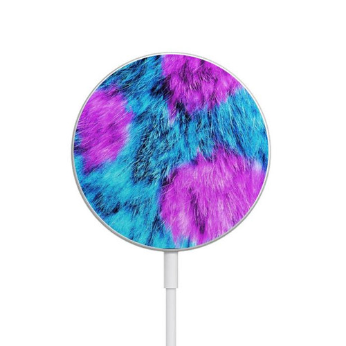 S2757 Monster Fur Skin Pattern Graphic Magnetic Wireless Charger Pad with MagSafe 15W for iPhone 16 15 14 13 12