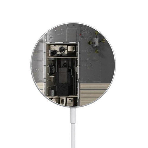 S2814 Apollo Spacecraft Magnetic Wireless Charger Pad with MagSafe 15W for iPhone 16 15 14 13 12