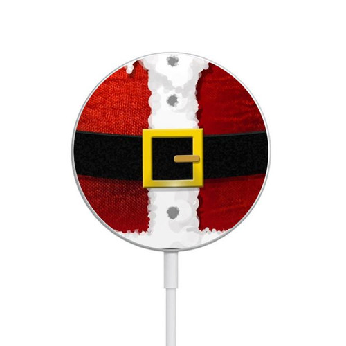 S2846 Christmas Santa Red Suit Magnetic Wireless Charger Pad with MagSafe 15W for iPhone 16 15 14 13 12