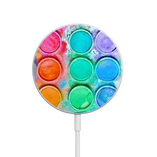 S3235 Watercolor Mixing Magnetic Wireless Charger Pad with MagSafe 15W for iPhone 16 15 14 13 12