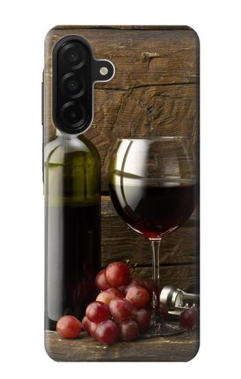 S1316 Grapes Bottle and Glass of Red Wine Case For Samsung Galaxy A26