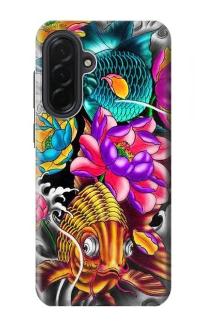S1630 Fish Japanese Oriental Tattoo Case For Samsung Galaxy A36