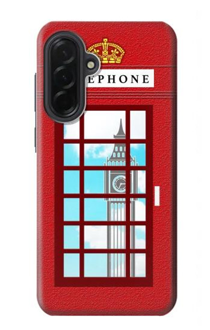 S2059 England British Telephone Box Minimalist Case For Samsung Galaxy A36