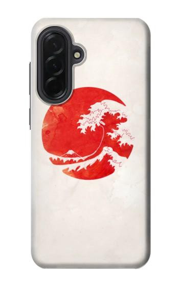S3237 Waves Japan Flag Case For Samsung Galaxy A36