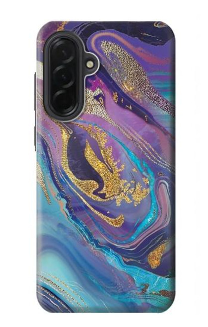 S3676 Colorful Abstract Marble Stone Case For Samsung Galaxy A36