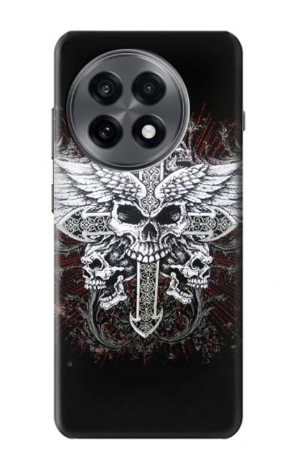 S1434 Skull Wing Tattoo Biker Case For OnePlus 13R