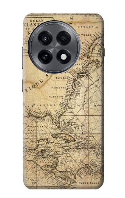 S2506 Exploration North America Map Case For OnePlus 13R