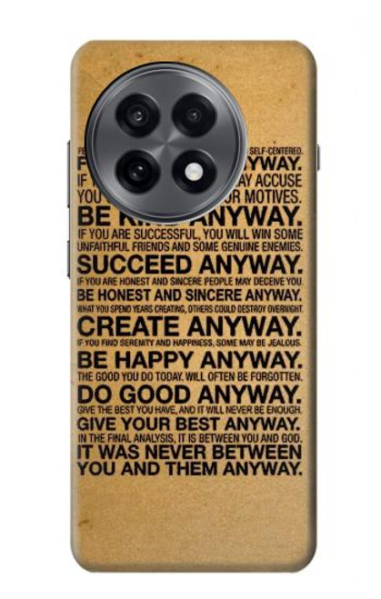 S2513 Mother Teresa Anyway Quotes Case For OnePlus 13R