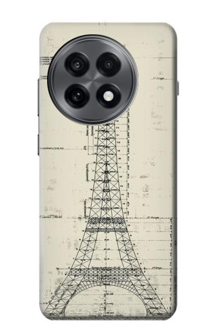 S3474 Eiffel Architectural Drawing Case For OnePlus 13R