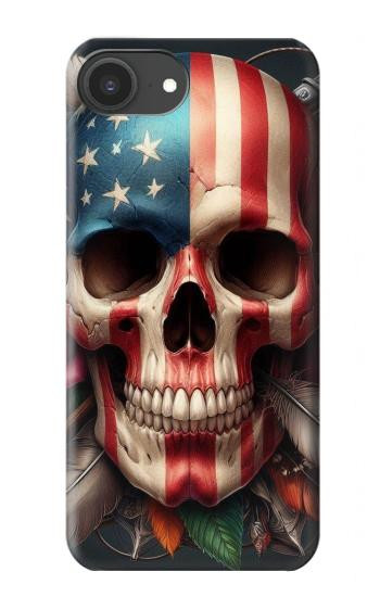 S4015 Skull American Flag Case For iPhone 16e, 17e