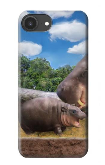 S4031 Baby Hippo Hippopotamus Family Case For iPhone 16e, 17e