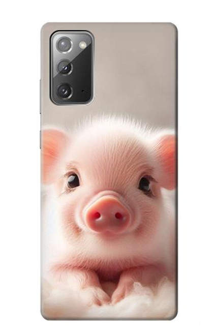 S3979 Cute Baby Pig Case For Samsung Galaxy Note 20