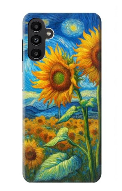 S4019 Sunflower Van Gogh Style Case For Samsung Galaxy A13 5G