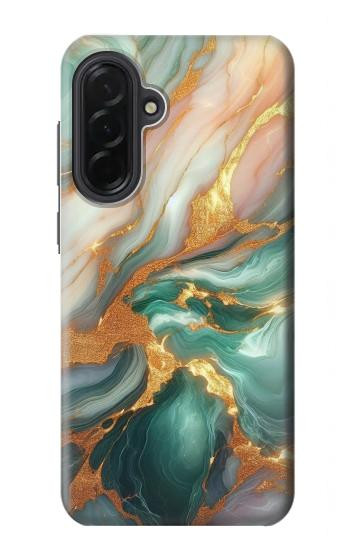 S3993 Green Marble Gold Veins Case For Samsung Galaxy A36
