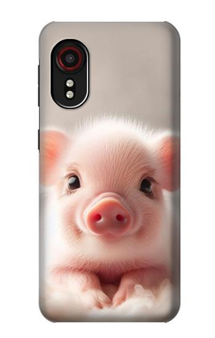 S3979 Cute Baby Pig Case For Samsung Galaxy Xcover 5