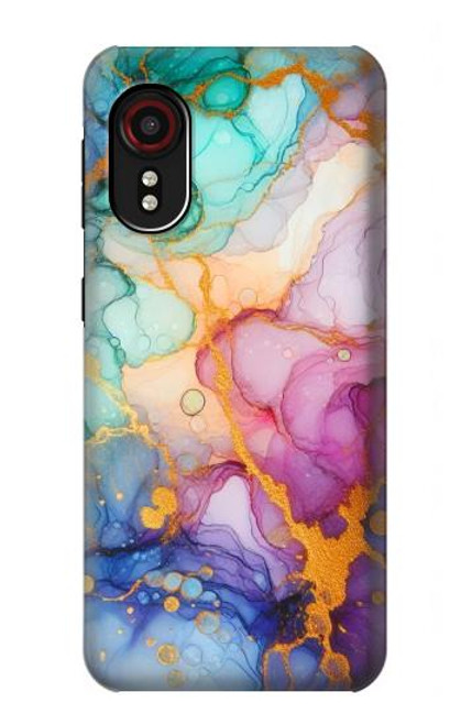 S4001 Multicolored Abstract Lilac Emerald Case For Samsung Galaxy Xcover 5