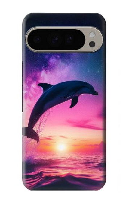 S3980 Dolphin Sunset Milky Way Case For Google Pixel 9 Pro XL