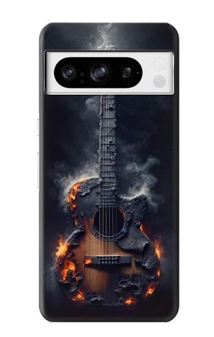 S3972 Burned Acoustic Guitar Graphic Case For Google Pixel 8 pro