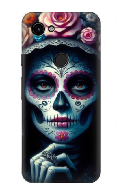 S3990 Girl Skull Steam Punk Gothic Case For Google Pixel 3a