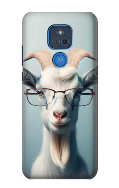 S3991 Goat Glasses Case For Motorola Moto G Play (2021)