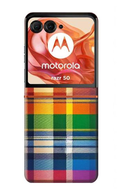 S3983 Fabric Texture LGBTQ Case For Motorola Razr 50