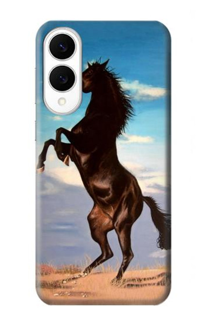 S0934 Wild Black Horse Case For Samsung Galaxy S25 Edge S0934 Wild Black Horse Case For Samsung Galaxy S25 Edge