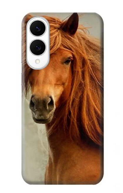 S1595 Beautiful Brown Horse Case For Samsung Galaxy S25 Edge