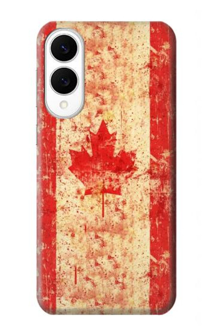 S1603 Canada Flag Old Vintage Case For Samsung Galaxy S25 Edge