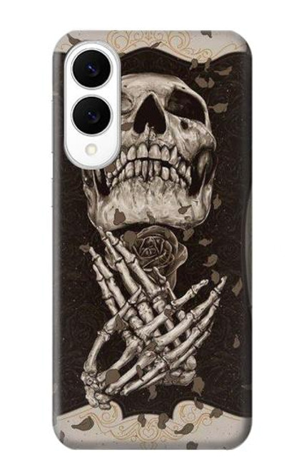 S1676 Skull Rose Case For Samsung Galaxy S25 Edge