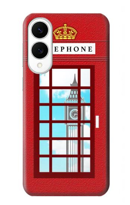 S2059 England British Telephone Box Minimalist Case For Samsung Galaxy S25 Edge
