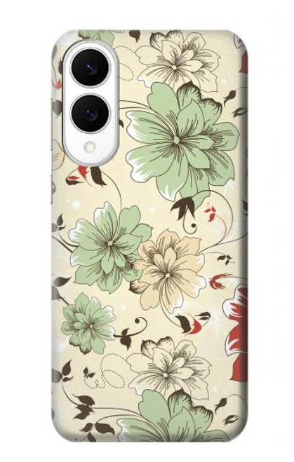 S2179 Flower Floral Vintage Art Pattern Case For Samsung Galaxy S25 Edge