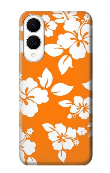 S2245 Hawaiian Hibiscus Orange Pattern Case For Samsung Galaxy S25 Edge