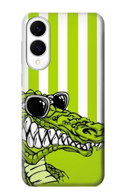 S2323 Funny Green Alligator Crocodile Case For Samsung Galaxy S25 Edge