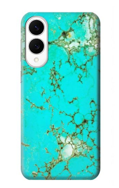 S2377 Turquoise Gemstone Texture Graphic Printed Case For Samsung Galaxy S25 Edge