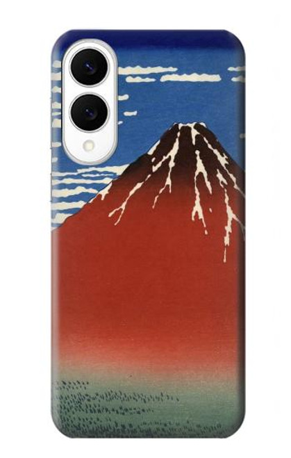 S2390 Katsushika Hokusai Red Fuji Case For Samsung Galaxy S25 Edge