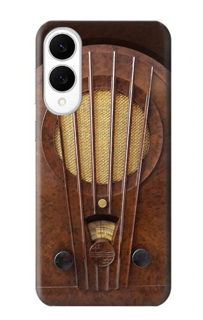 S2655 Vintage Bakelite Deco Radio Case For Samsung Galaxy S25 Edge