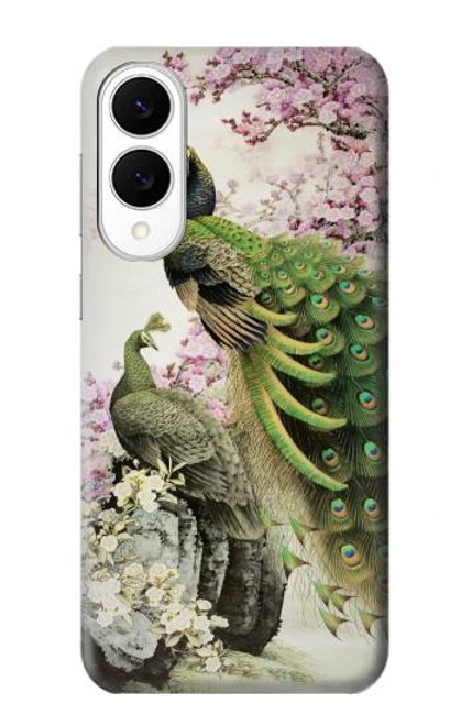 S2773 Peacock Chinese Brush Painting Case For Samsung Galaxy S25 Edge