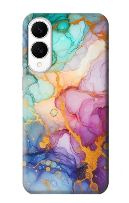S4001 Multicolored Abstract Lilac Emerald Case For Samsung Galaxy S25 Edge