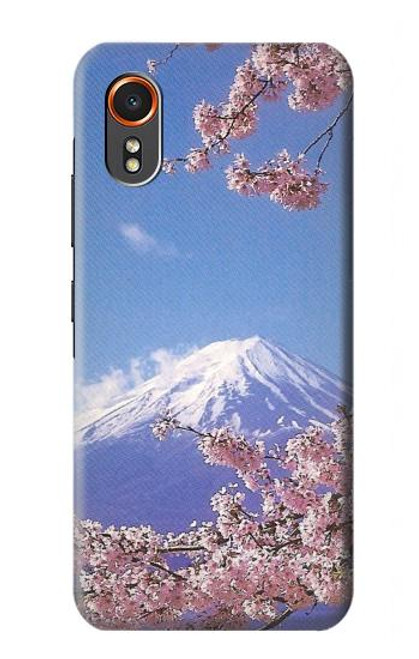S1060 Mount Fuji Sakura Cherry Blossom Case For Samsung Galaxy XCover7
