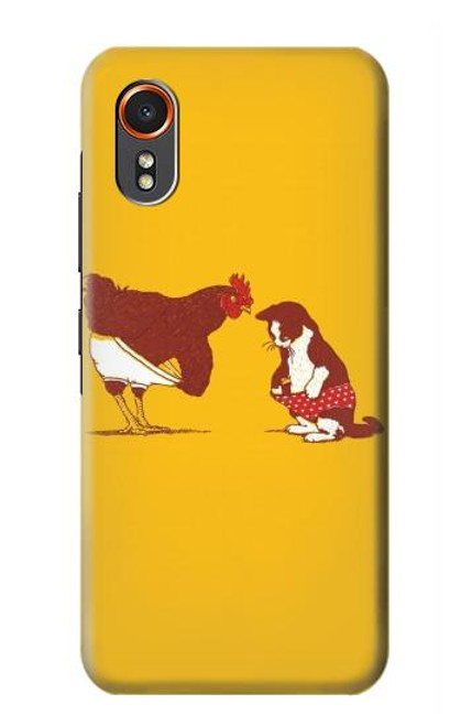 S1093 Rooster and Cat Joke Case For Samsung Galaxy XCover7
