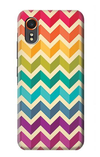 S2362 Rainbow Colorful Shavron Zig Zag Pattern Case For Samsung Galaxy XCover7